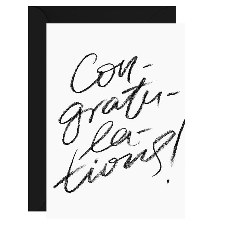 Congratulations- Greeting card - Mya Candle Collection