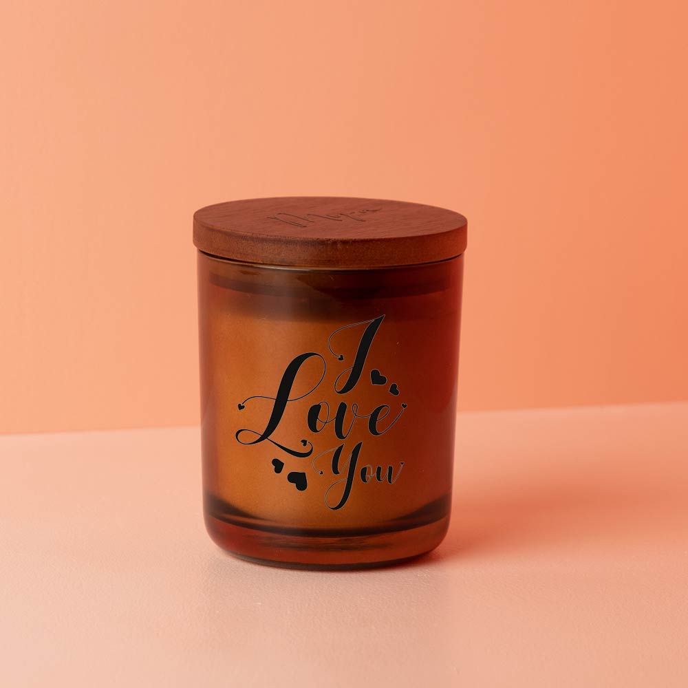 I love you amber jar