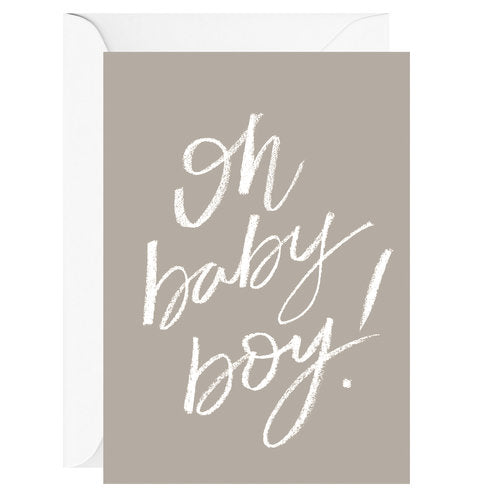Oh baby boy!- Greeting Card - Mya Candle Collection