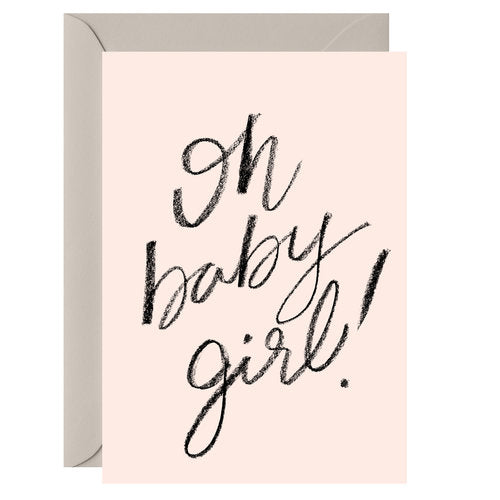Oh baby girl!- Greeting Card - Mya Candle Collection