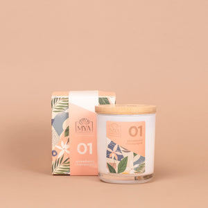 01 Strawberry Champagne - Mya Candle Collection