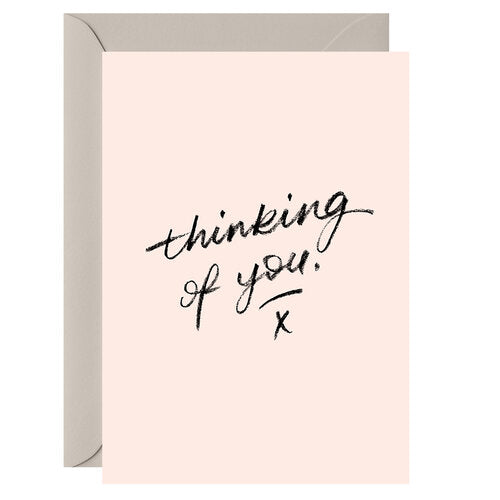 Thinking of you Pink- Greeting Card - Mya Candle Collection