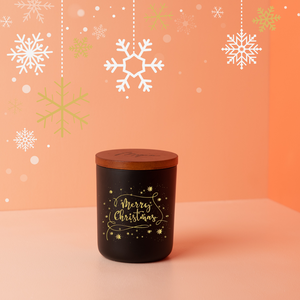 Christmas Black Candle Personalised - Mya Candle Collection
