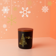 Load image into Gallery viewer, Christmas Black Candle Personalised - Mya Candle Collection
