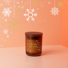 Load image into Gallery viewer, Christmas Amber Candle Personalised - Mya Candle Collection
