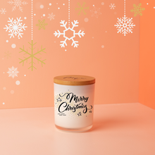 Load image into Gallery viewer, Christmas White Candle Personalised - Mya Candle Collection

